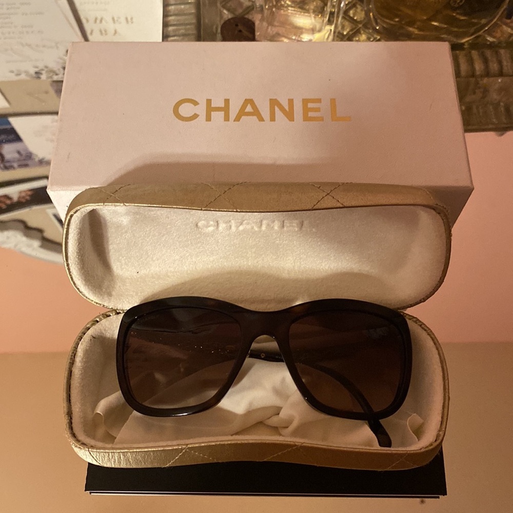 Chanel Gold Bijou Sunglasses